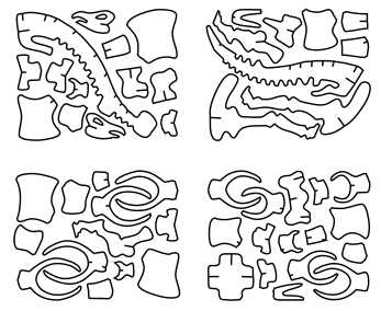 rompecabezas 3d estegosaurio
