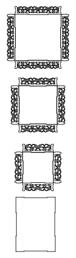 set de 3 bandejas