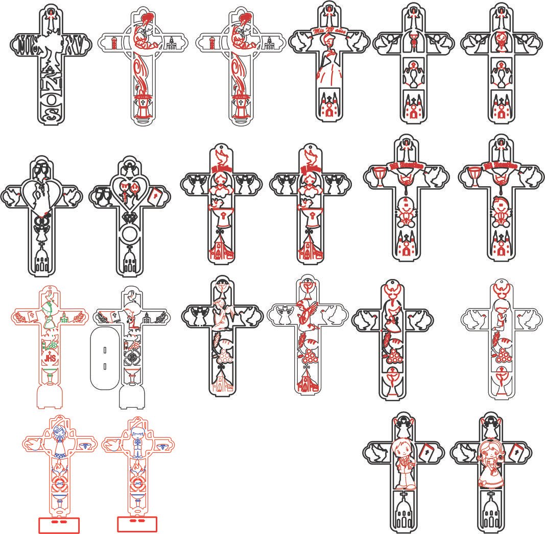 set de cruces