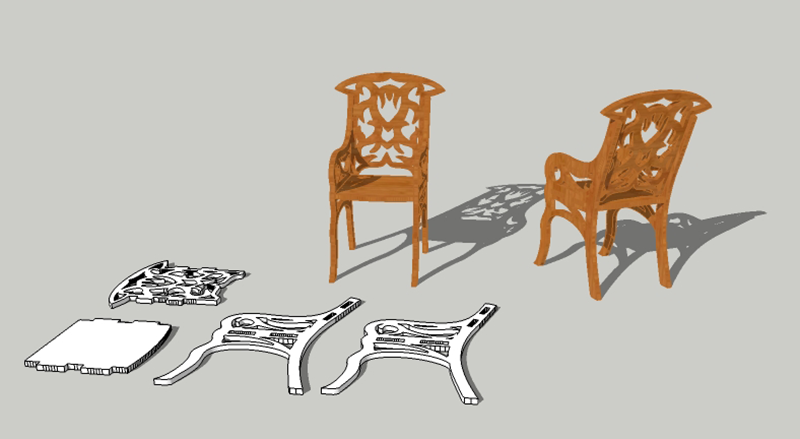 silla miniatura