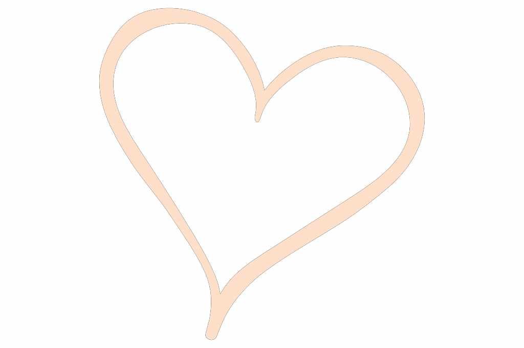 silueta de corazón