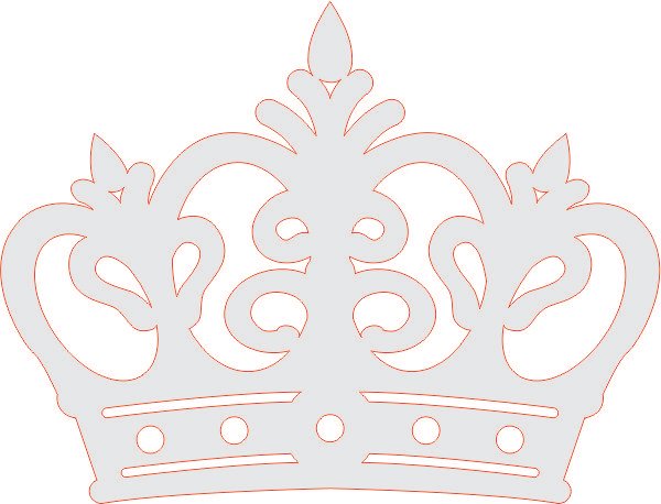 silueta de corona