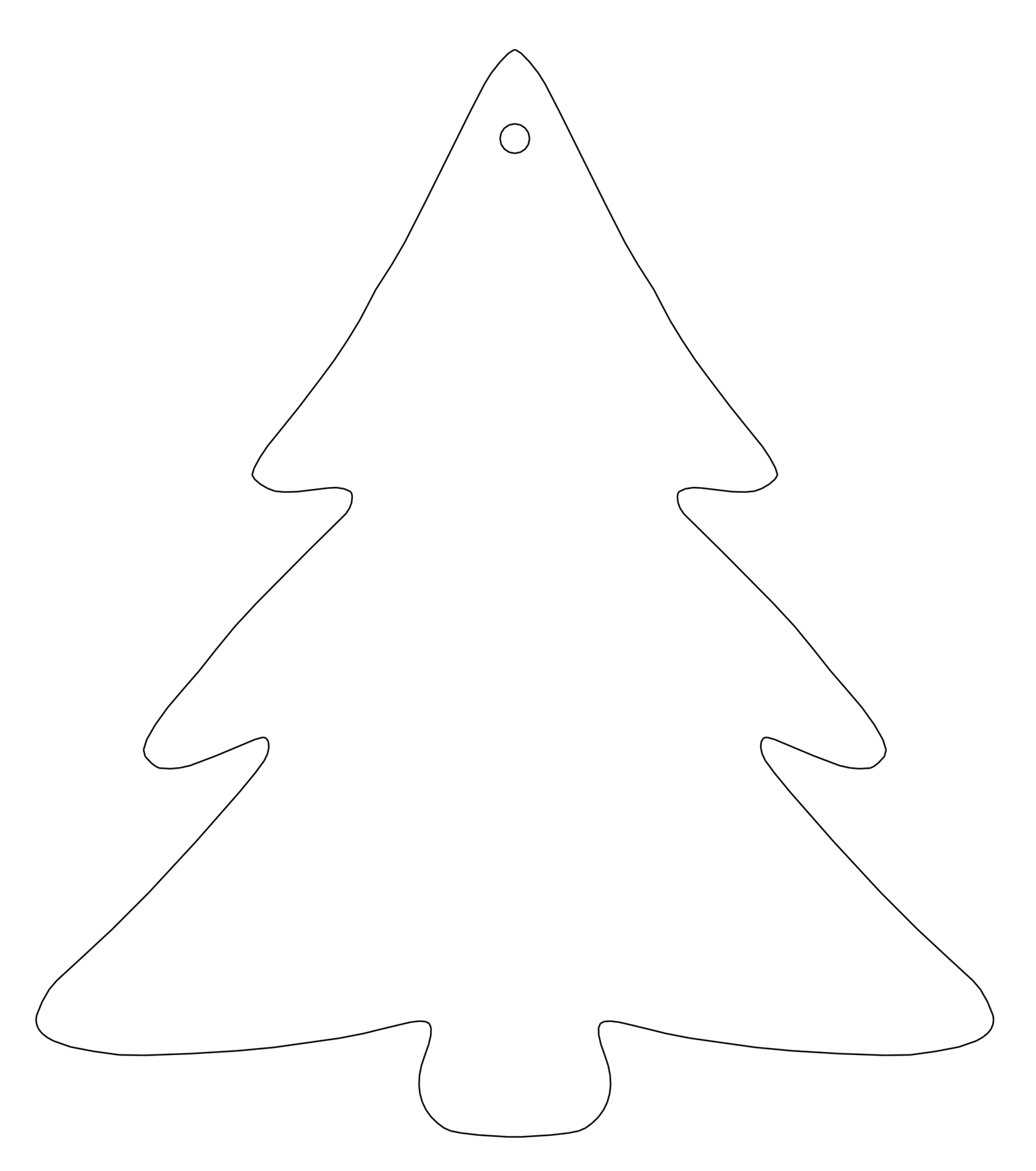 silueta de piño navideño
