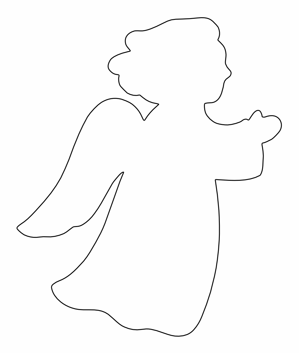 silueta de ángel 3