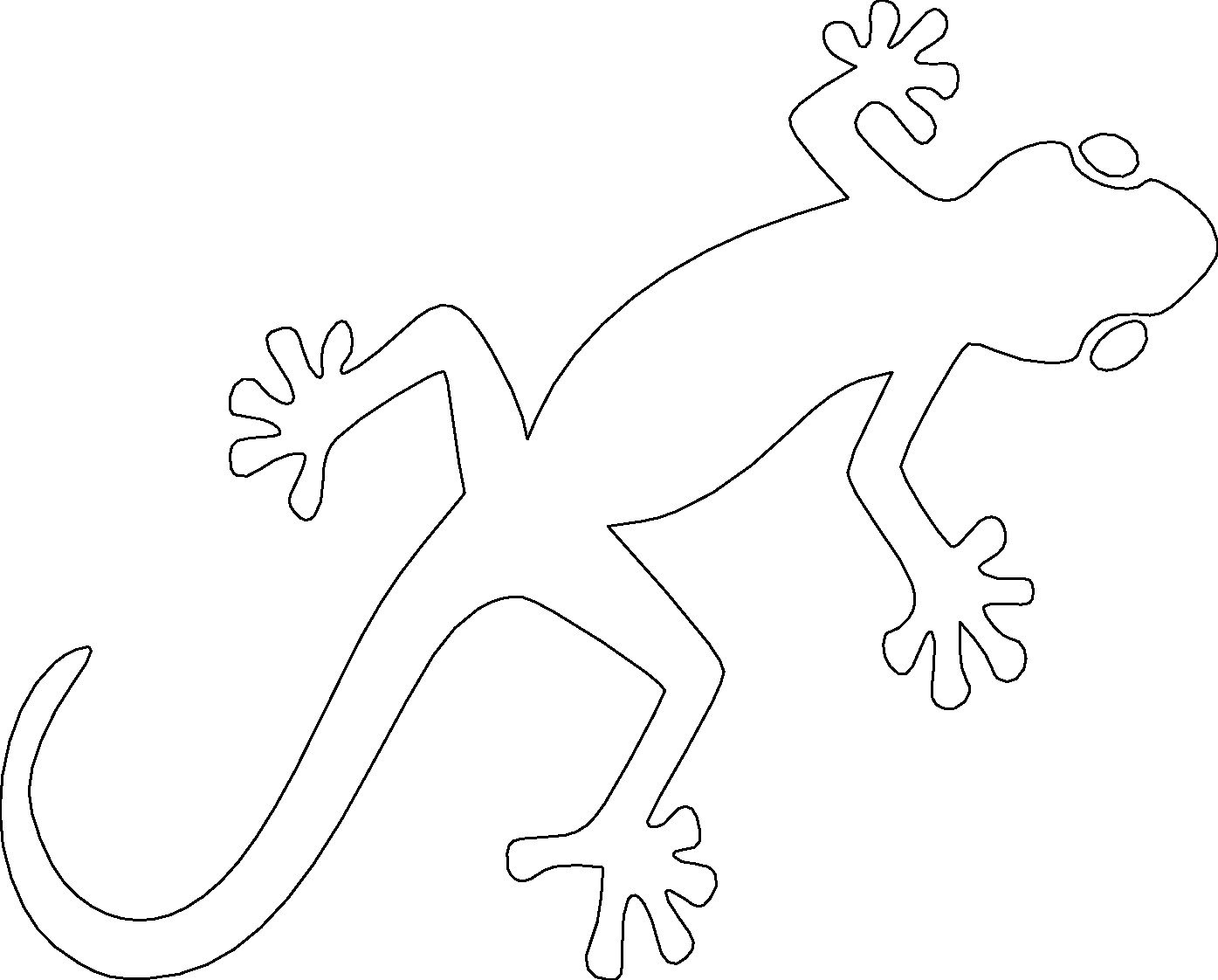 silueta gecko