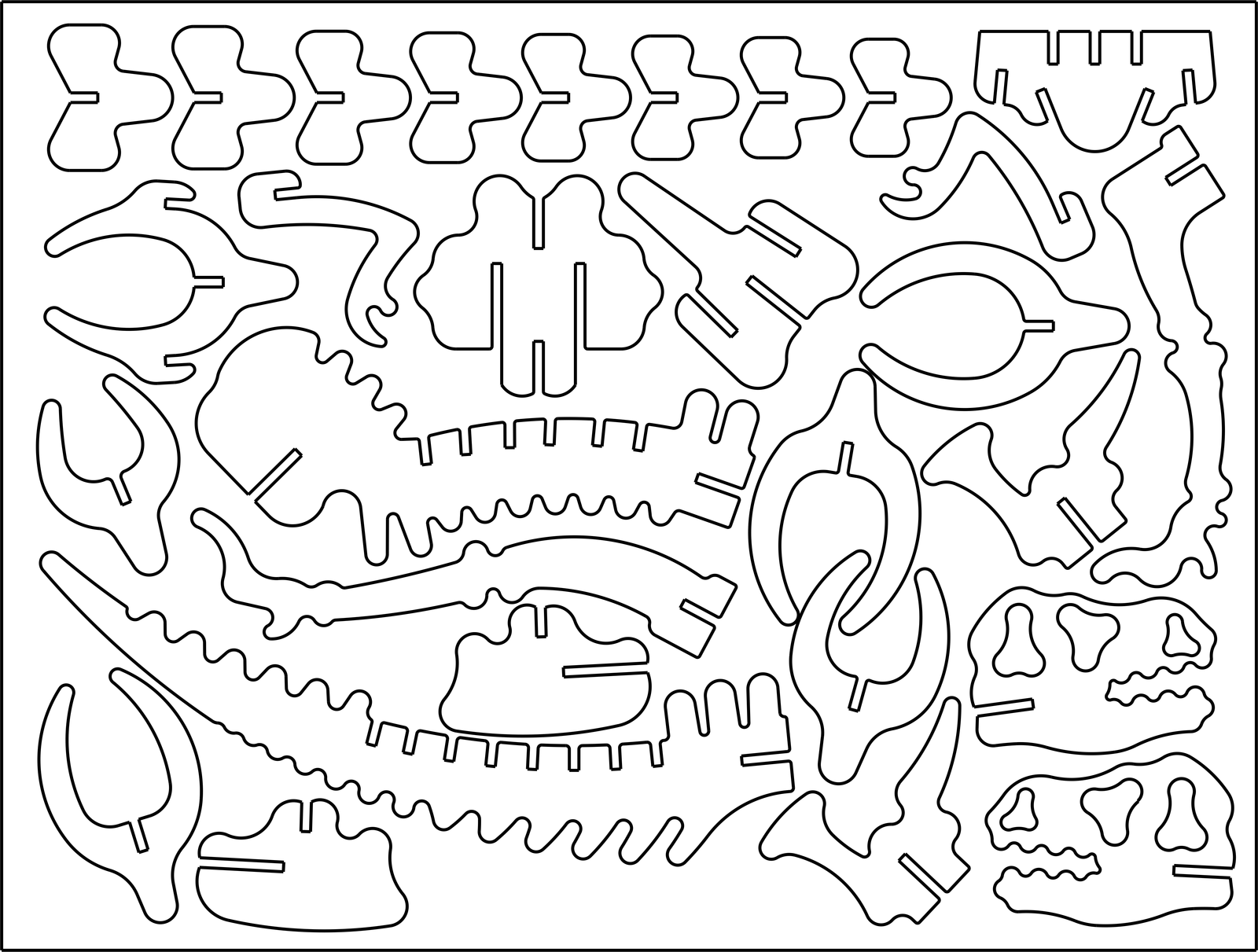 t rex tridimensional