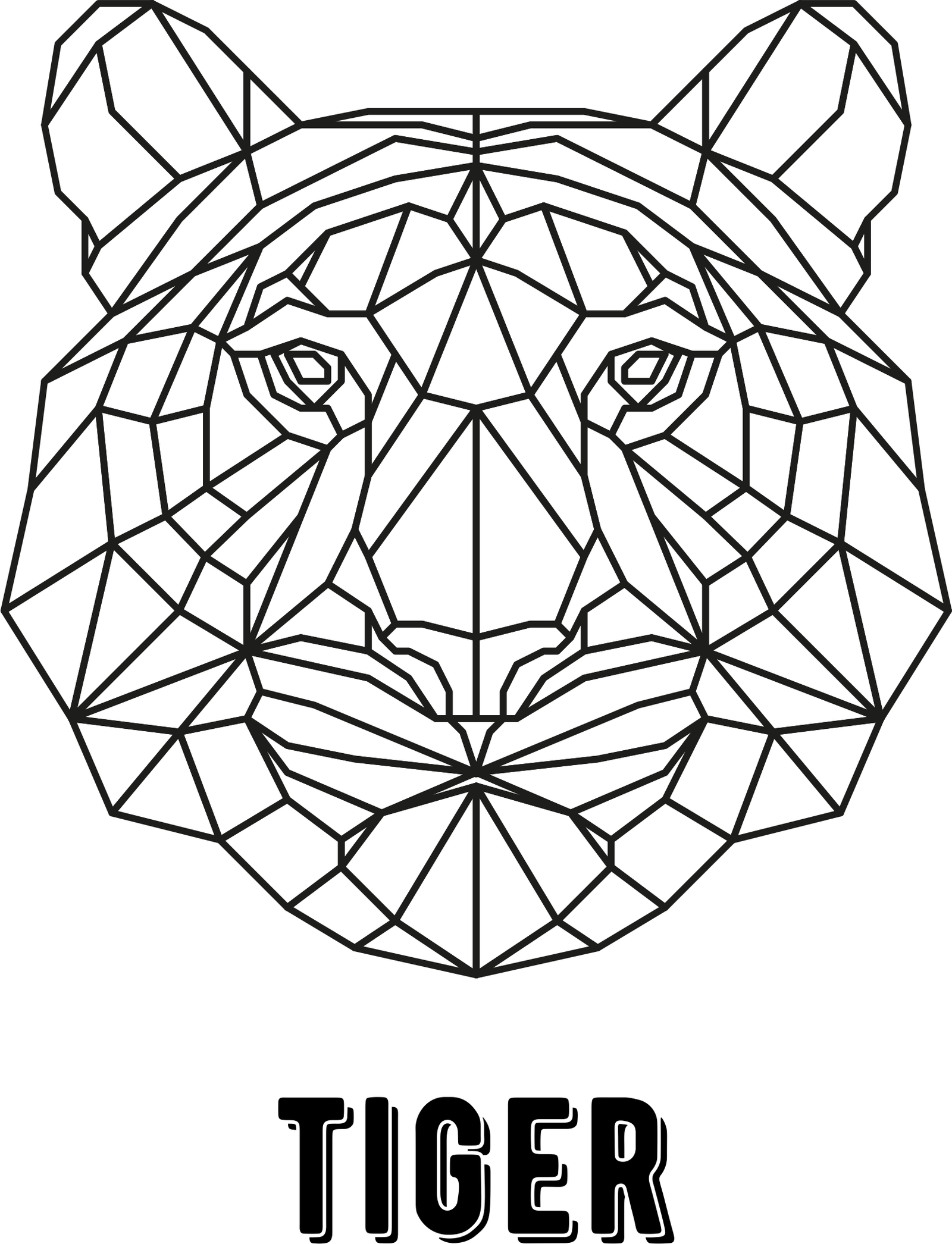 tigre geométrico