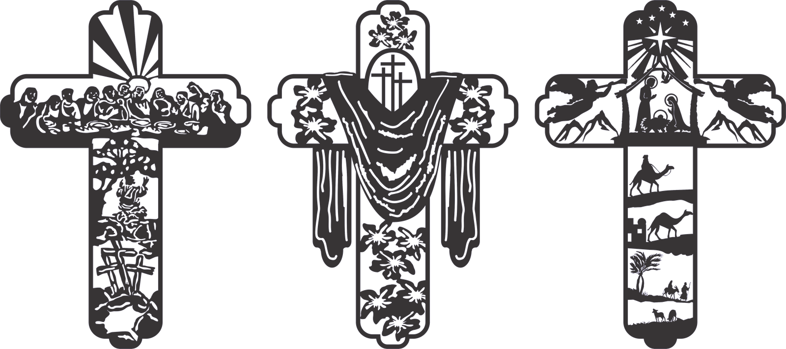 trío de cruces 1
