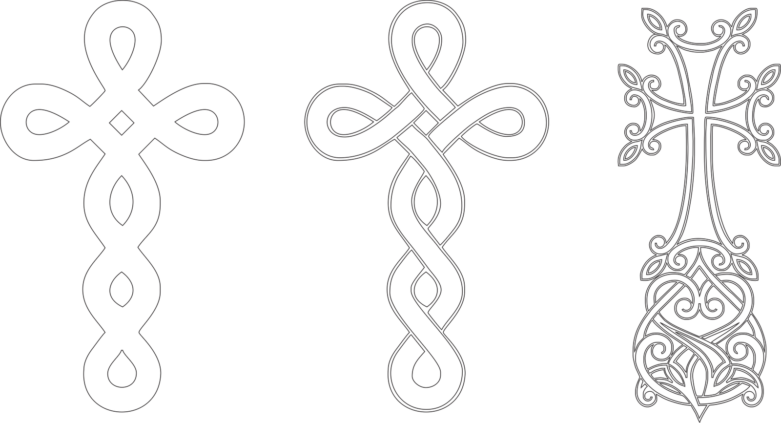 trío de cruces