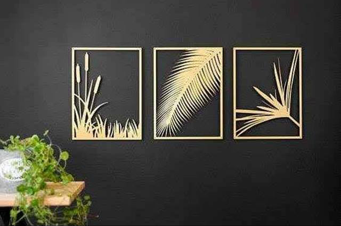 trío de cuadros naturaleza