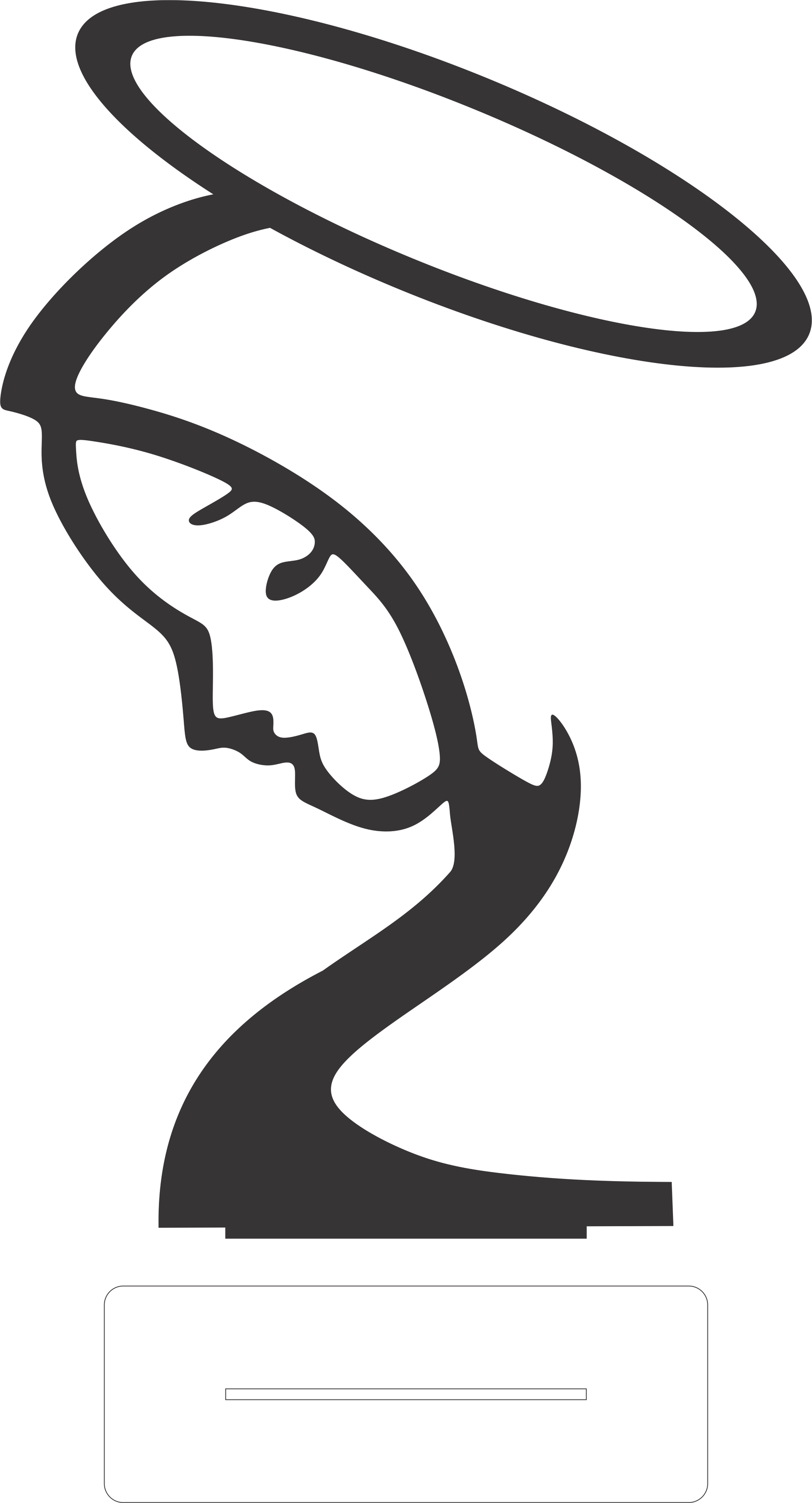 virgen de perfil