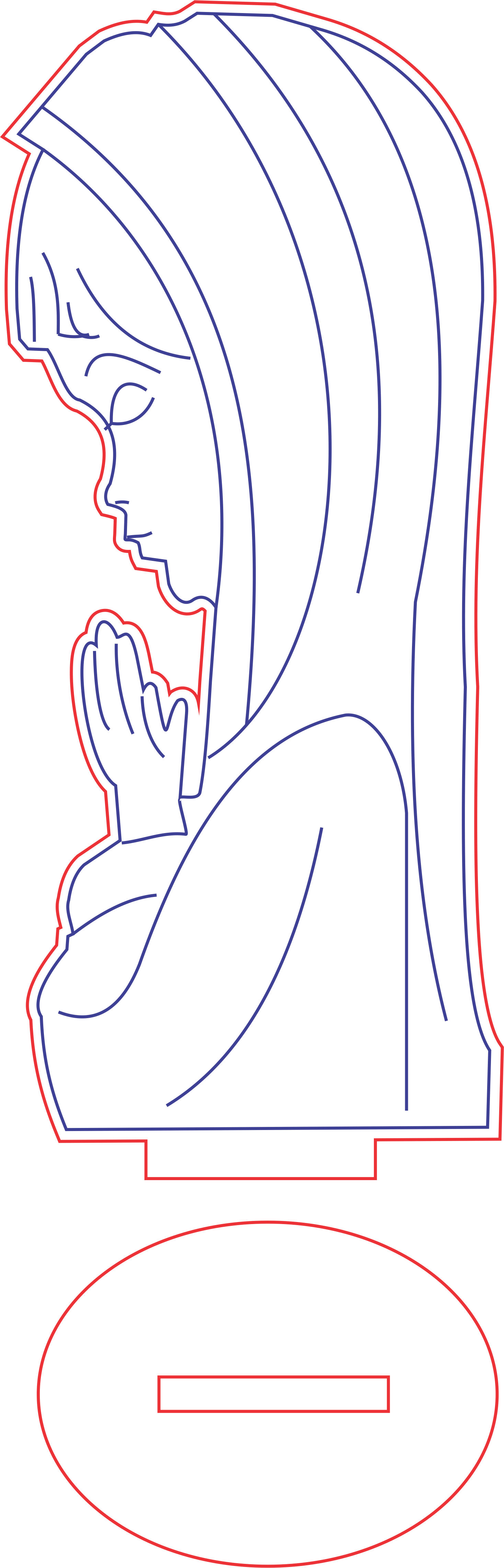 virgen rezando