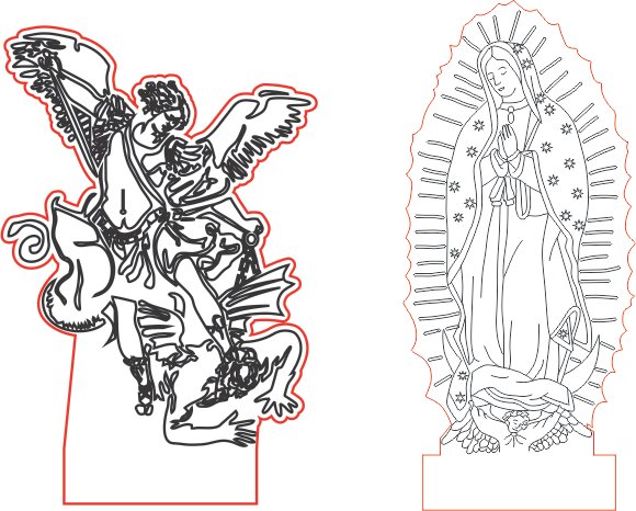 virgen y ángel