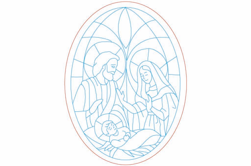 vitral nacimiento