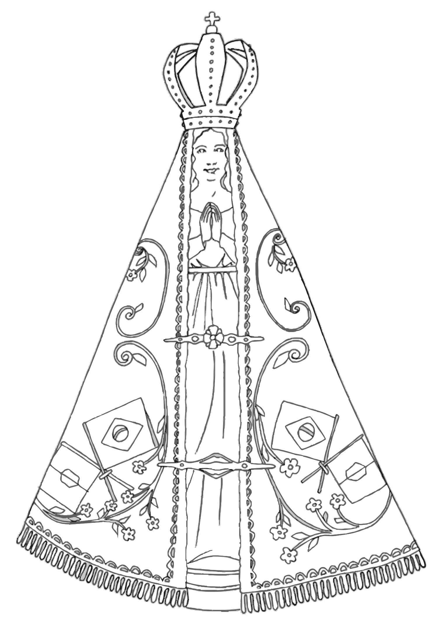 vírgen con corona