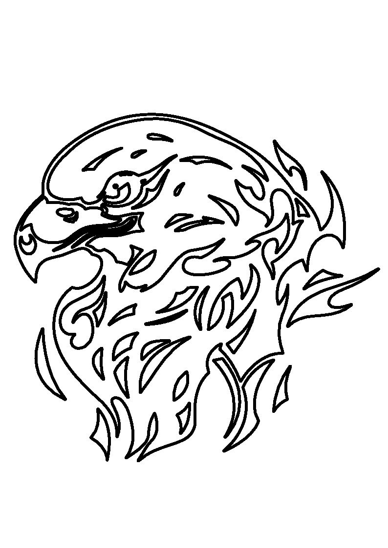 águila en flamas