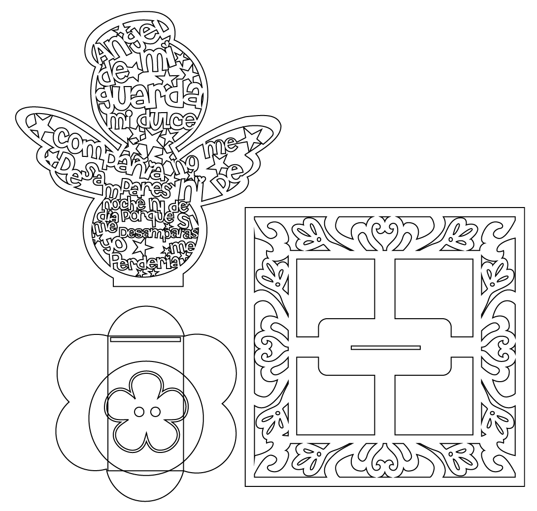 ángel con 2 bases