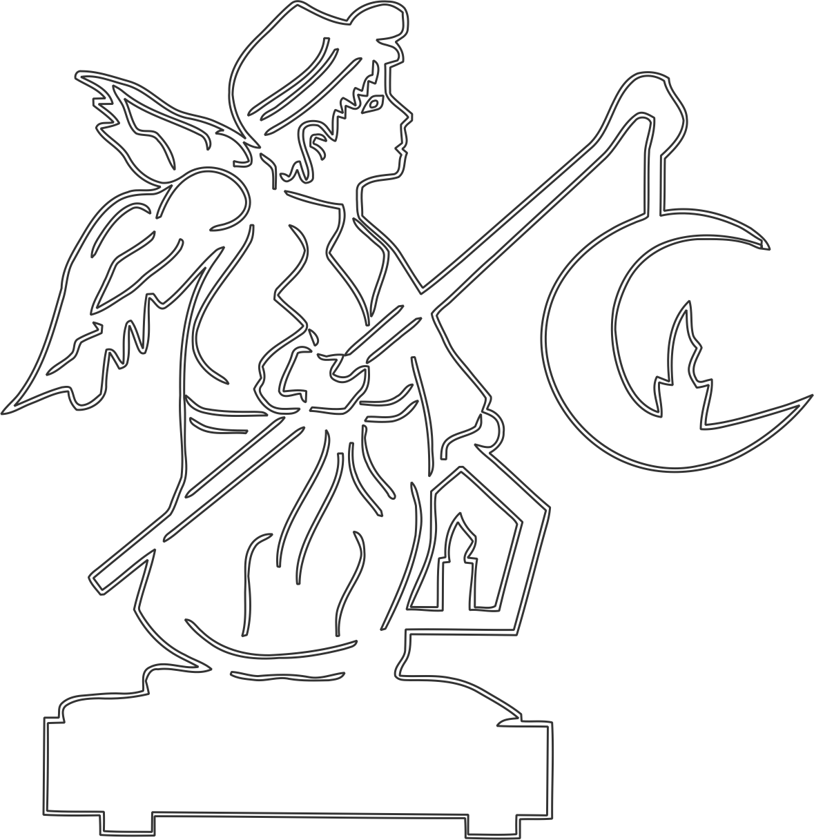 ángel con farol