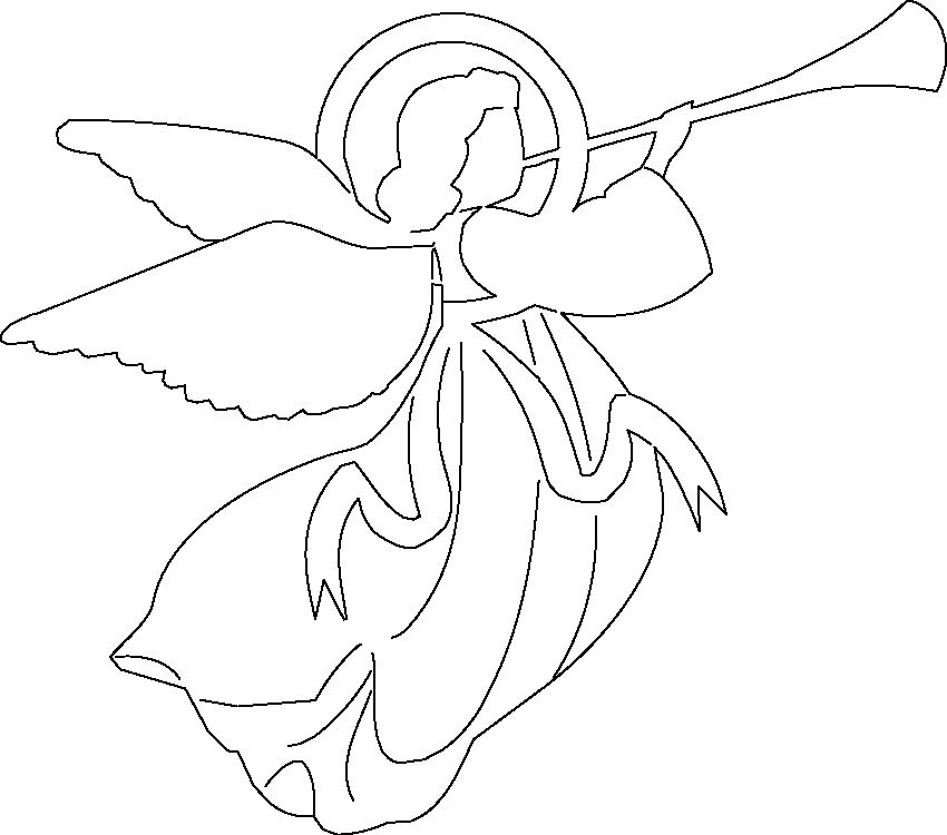 ángel con trompeta