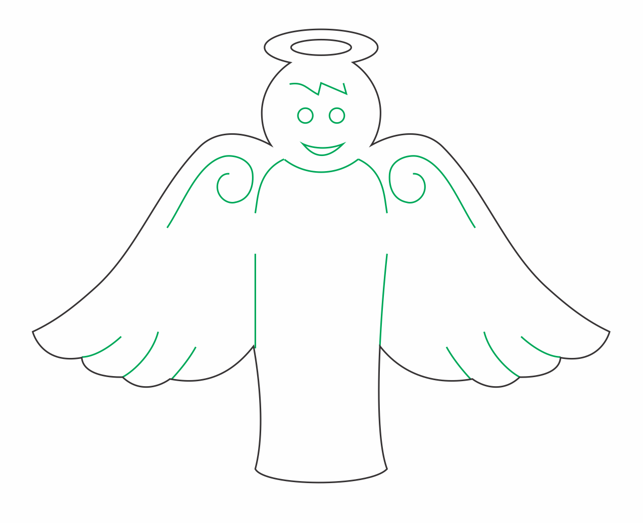 ángel de madera