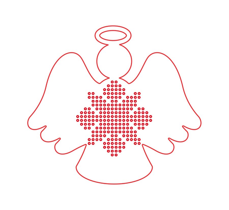 ángel para bordar