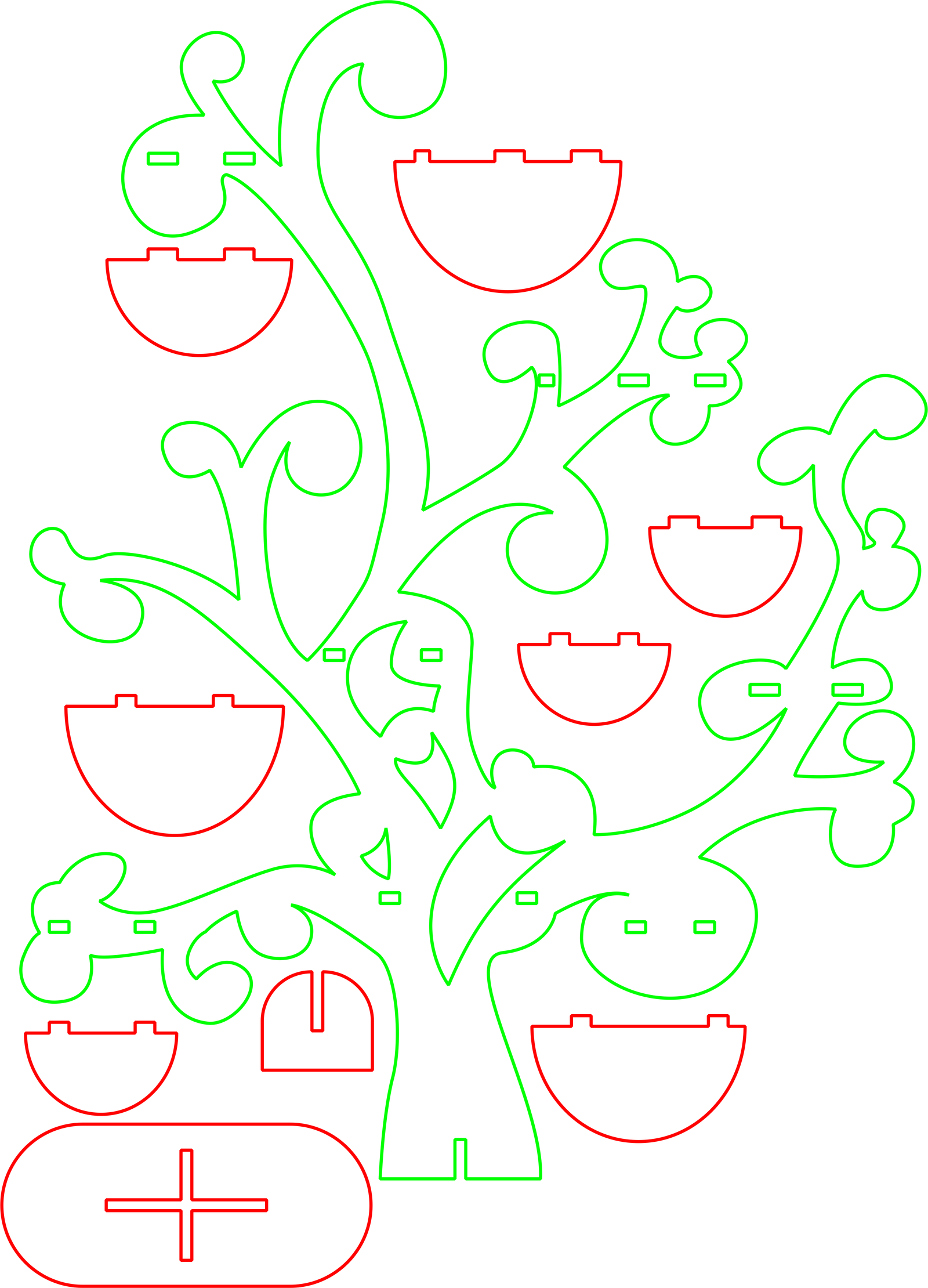 árbol de repisas