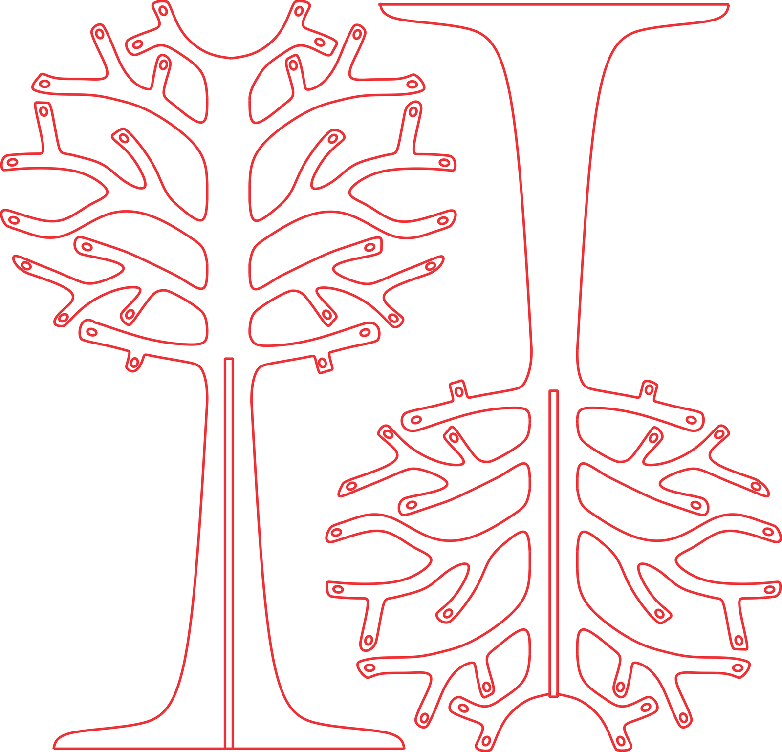 árbol para aretes