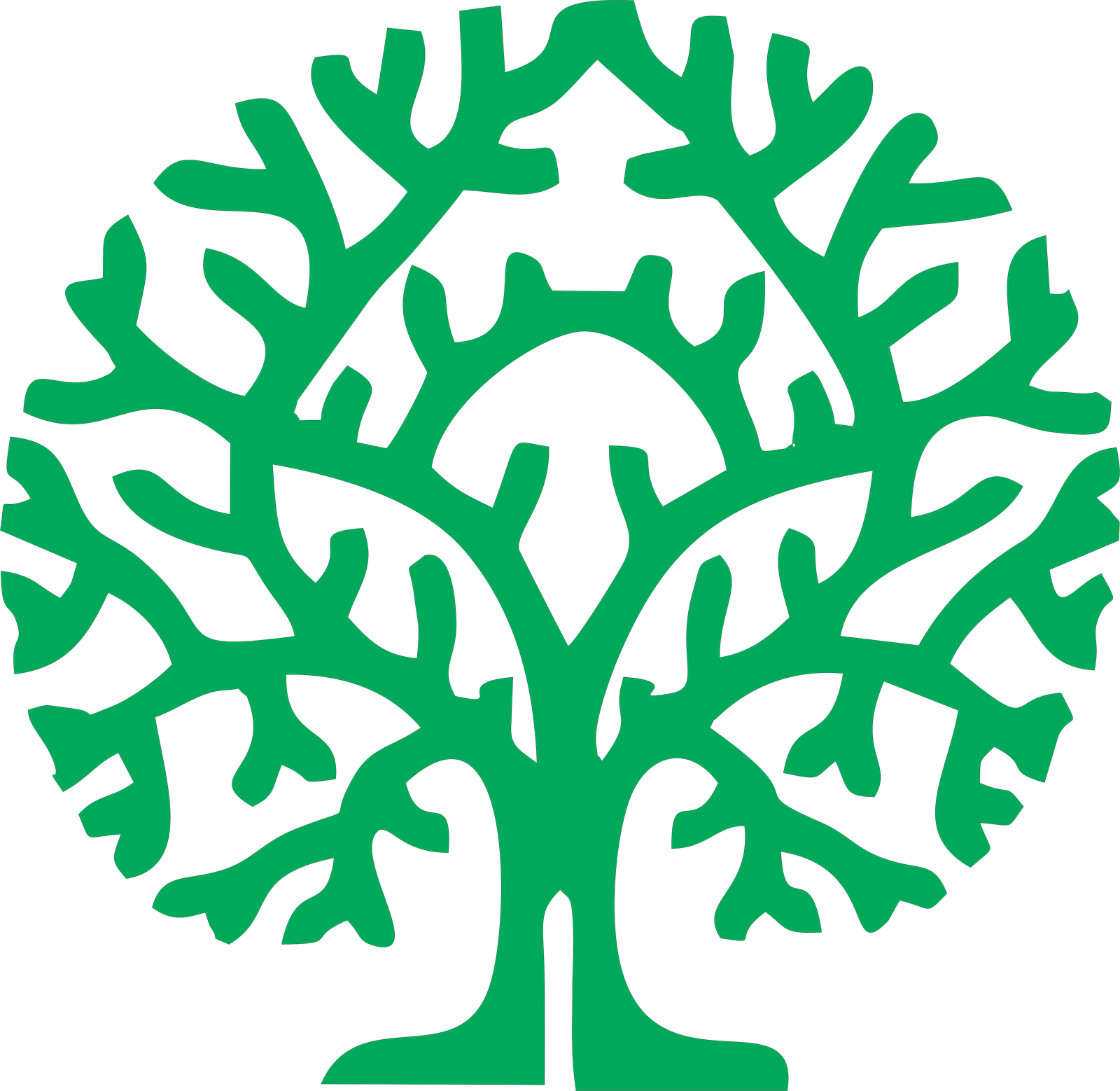 árbol simétrico