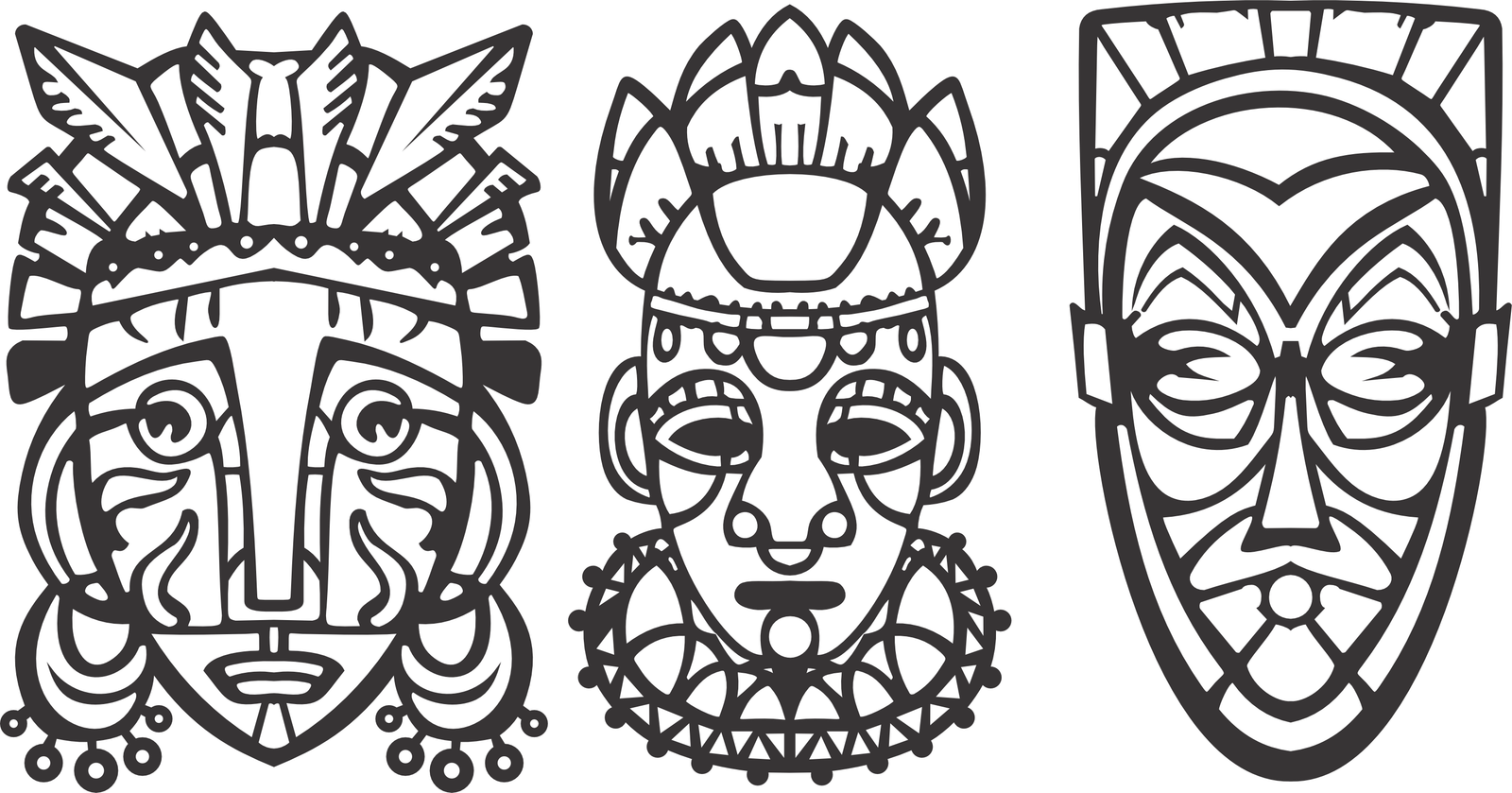 máscaras tribales