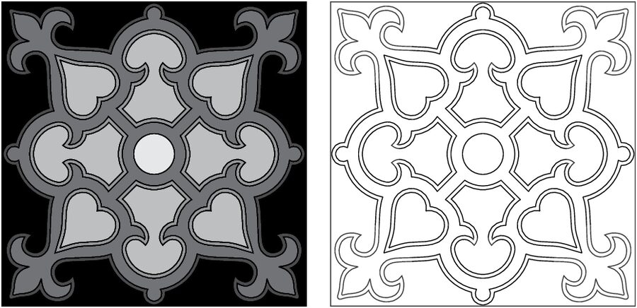 azulejo negro