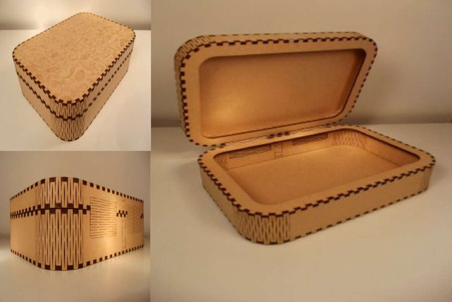 caja con tapa flex
