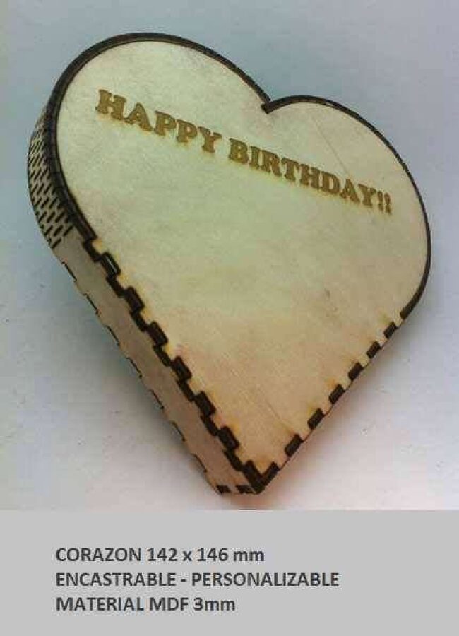 caja corazón