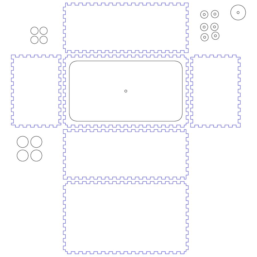 caja rectángulo