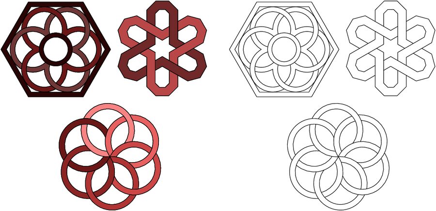 figuras hexagonales