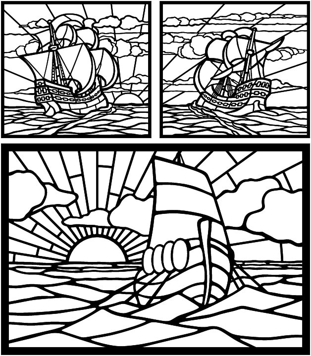 mosaico barco